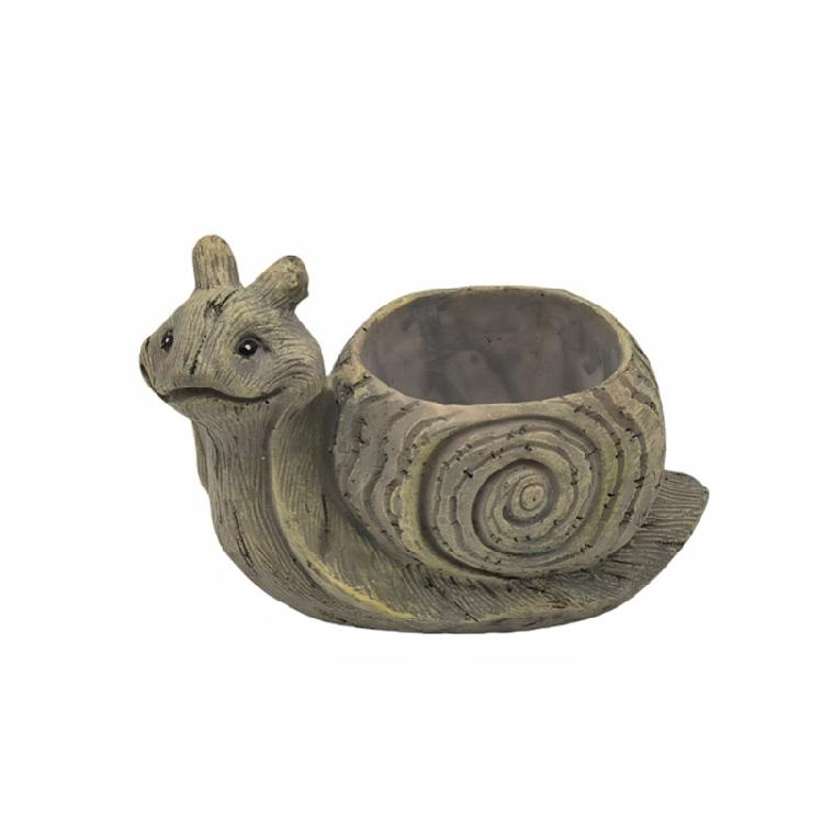 Animal Succulent Pots Cartoon Turtles/Snail/Hedgehog Plant Container Resin Planter for Indoor Cactus and Bonsais