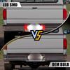 2PCS LED Rear Plate License Chrome Light White&Red Super For Ford Duty 1990-2016