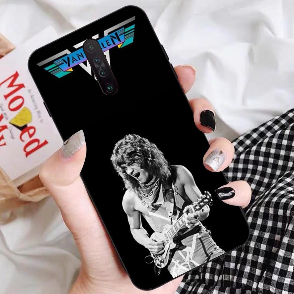 E-Eddie V-Van-Halen Music Guitar Phone Case For Redmi 5 6 7 8 9 10 Plus Pro 6 7 8 9 A GO K20 K30 K40 Pro Plus F3 Fundas