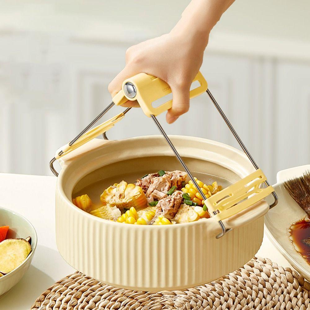 

Stainless Steel Anti-scald Pan Clamp Rust Resistant Bowl Clamp for Steaming and Cooking
