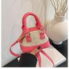 Popular Color Matching Messenger Bag Mini Shell Bag 2025 New Cute Handbag Women's Shoulder Bag