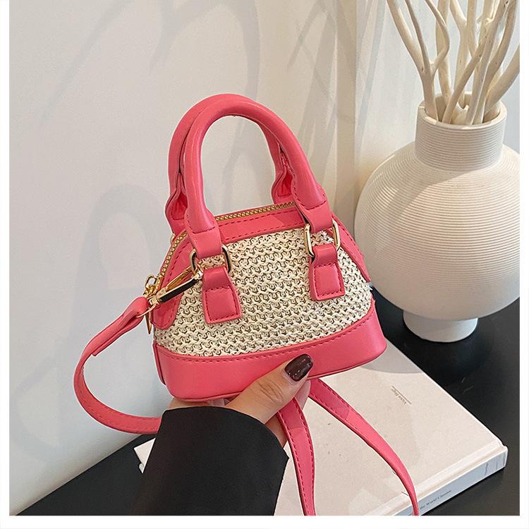 Popular Color Matching Messenger Bag Mini Shell Bag 2025 New Cute Handbag Women's Shoulder Bag