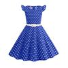 European and American Polka Dot Children's Clothing Dress Summer Flying Sleeves Fresh Retro Skirt T