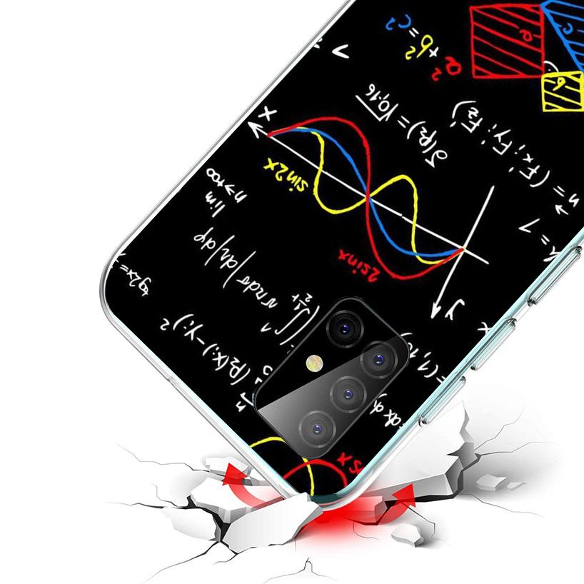 Physics Chemical Mathematics Phone Case For Samsung Galaxy A52 A32 A22 A12 A51 A31 A50S A30S A20S A10S Note 20 Ultra 10 Plus S10