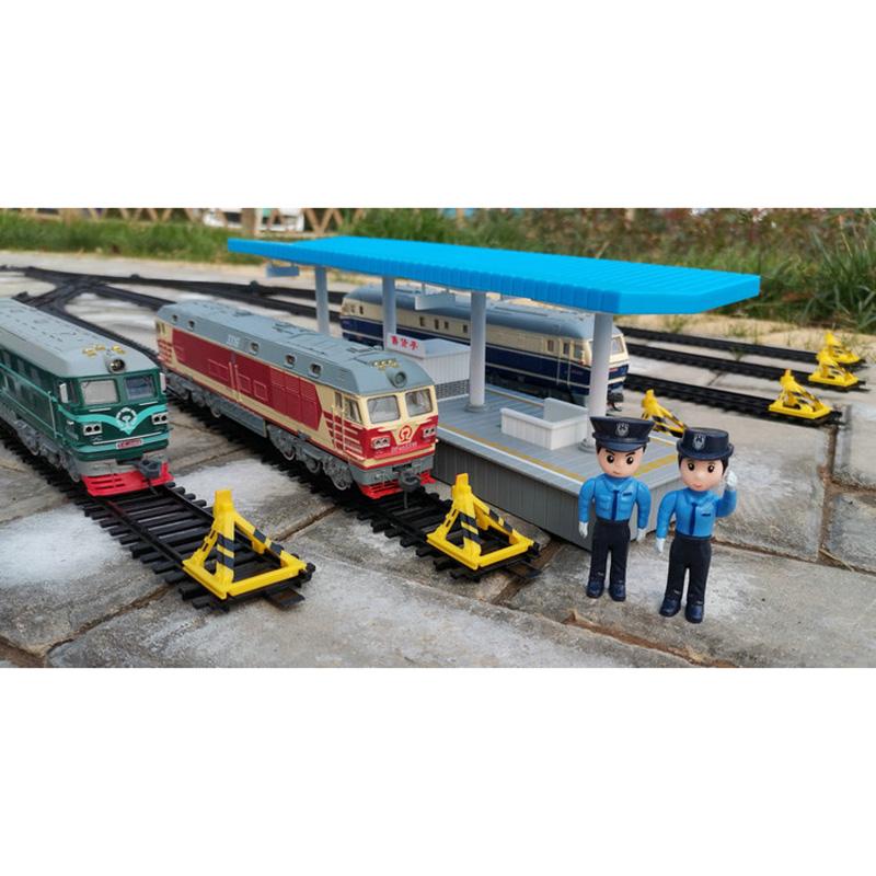 1:87 Track Scene Accessories Cave Railway Crossing Station Road Resistance Children's Toy Simulation Electric Train Model Boy