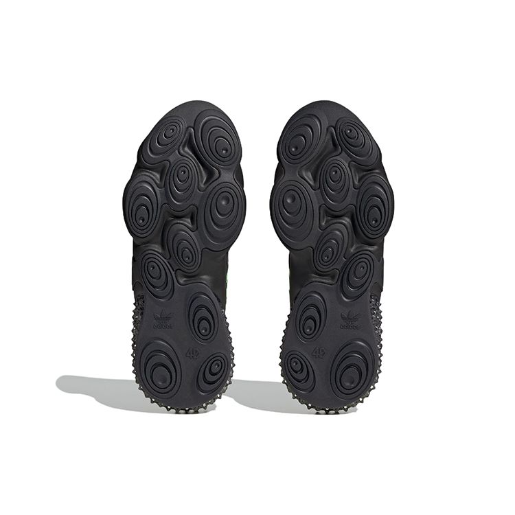 Adidas Originals 4D Krazed Mesh TPU Trendy Cool Slip-Resistant Durable Low-Top Lifestyle Casual Shoes Unisex sneaker Black Green H05961