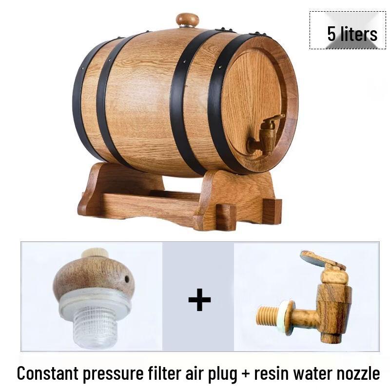 Solid Wood Oak Wine Barrel