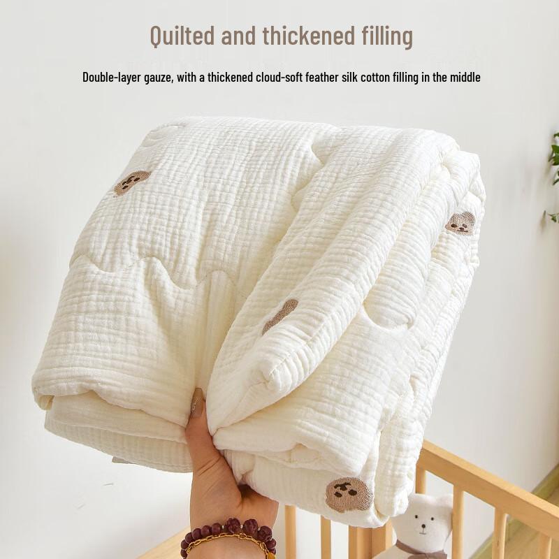Mling Cotton Gauze Four Seasons Baby Quilt