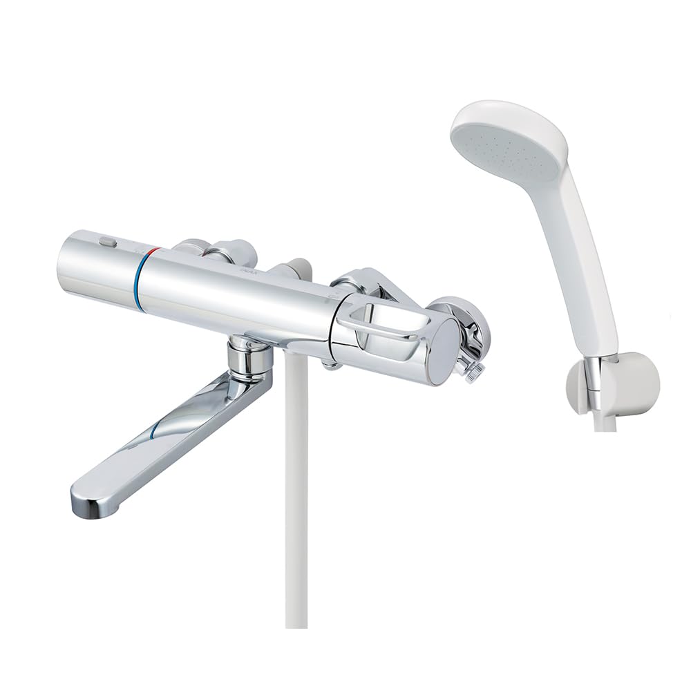 LIXIL Bathroom Faucet with Eco Full Cold Shower Bath Mixer INAX Thermostat, RBF-912N (Plated Handle, Shower) [For Climates], Faucet, Faucet,