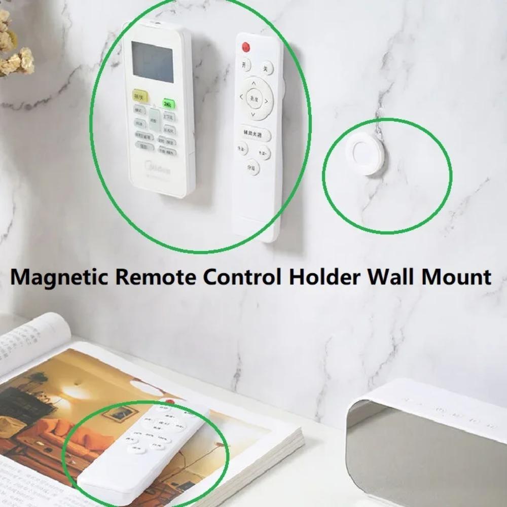 1 Set Magnetic Remote Control Holder Wall Mount TV Remote Holder Wall Mount Fan Remote Holder Magnetic Hooks Fridge Sticker