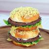 Soft PU Artificial Hamburger Simulation Food Simulation Model Beef Burger Model  Kitchen
