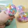The Rainbow Bead Pressure Reducing Ball Squishy Fidget Toys Funny Stress Reliever Reduce Pressure Prop for Childrens and Adults