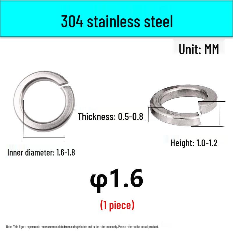 304/316 Stainless Steel Spring Lock Washers - Standard Type