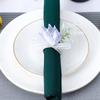 Floral Napkin Ring Artificial Flower Dinner Napkin Holder for Table Decoration Wedding Picnics Banquet Birthday
