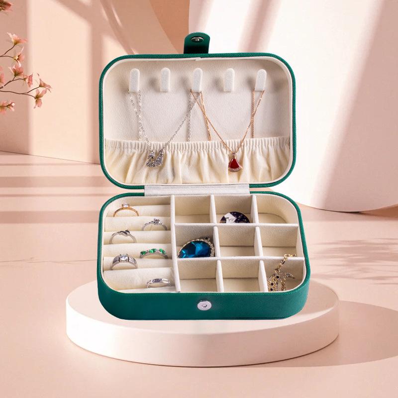 Portable Jewelry Box European Princess Travel Korean Hand Jewelry Jewelry Bag Earrings Ring Small Storage Box