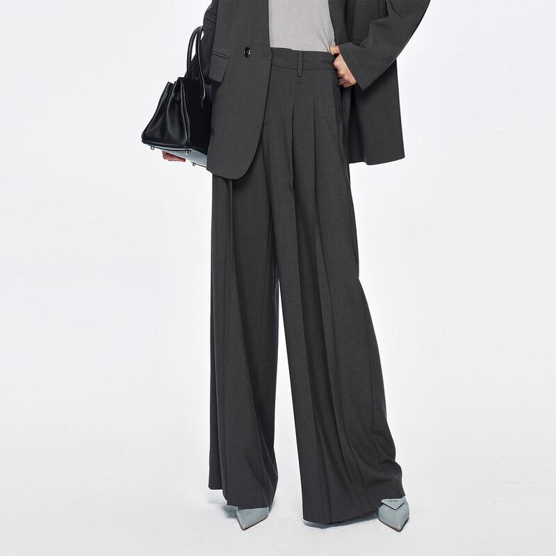 Women s Pleated Drape Casual Trousers L