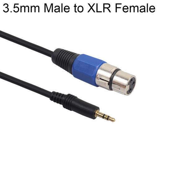 Stereo Male 3.5mm Microphone XLR Audio Jack to 3Pin Male/Female Cable for HDTV