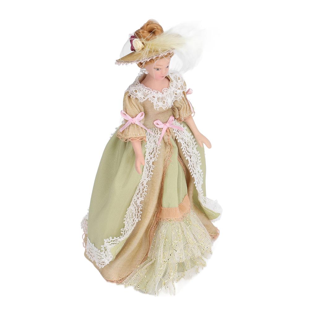 Dollhouse Character Model Lifelike Vivid Rotatable Limbs Good Stability Dollhouse Mini Ceramic