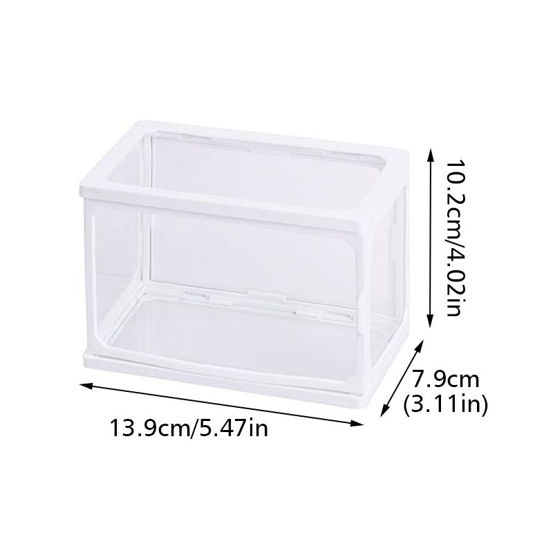 

1 шт. Коробка-витрина Многофункциональная ХД стекло Штабелируемая коробка для хранения Удобное хранение блайнд-боксов Открывающаяся 14x8x10см