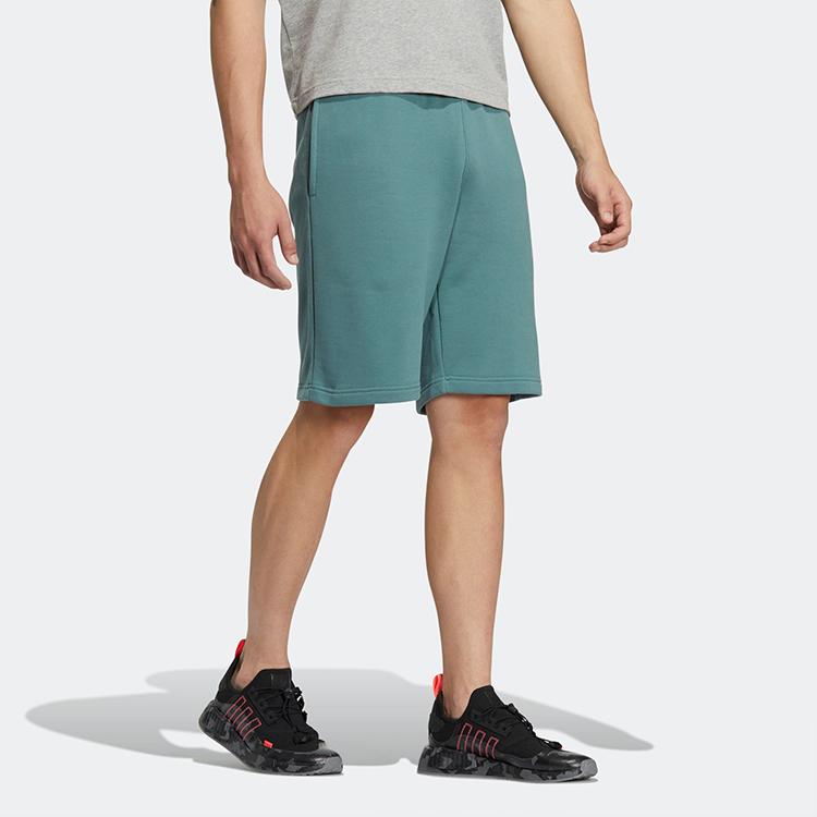 Adidas Originals Solid Color Cartoon Pattern Sports Casual Shorts Men Shorts Dark-Green IA9068