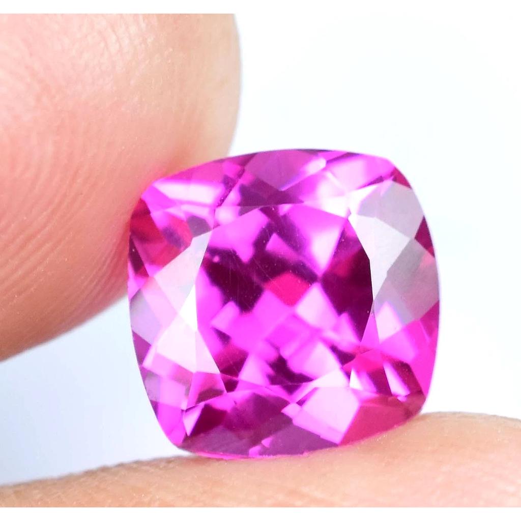Natural Pink Ruby 5.15 Ct Cushion Certified Flawless Loose Gemstone From Mogok