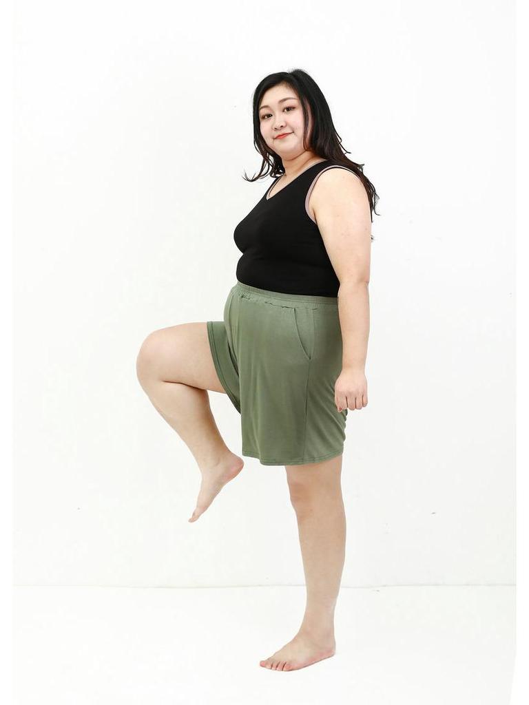 2022 Korean Style Modal Summer Pocket Shorts - Plus Size Loose Wide Leg Sleep Pants