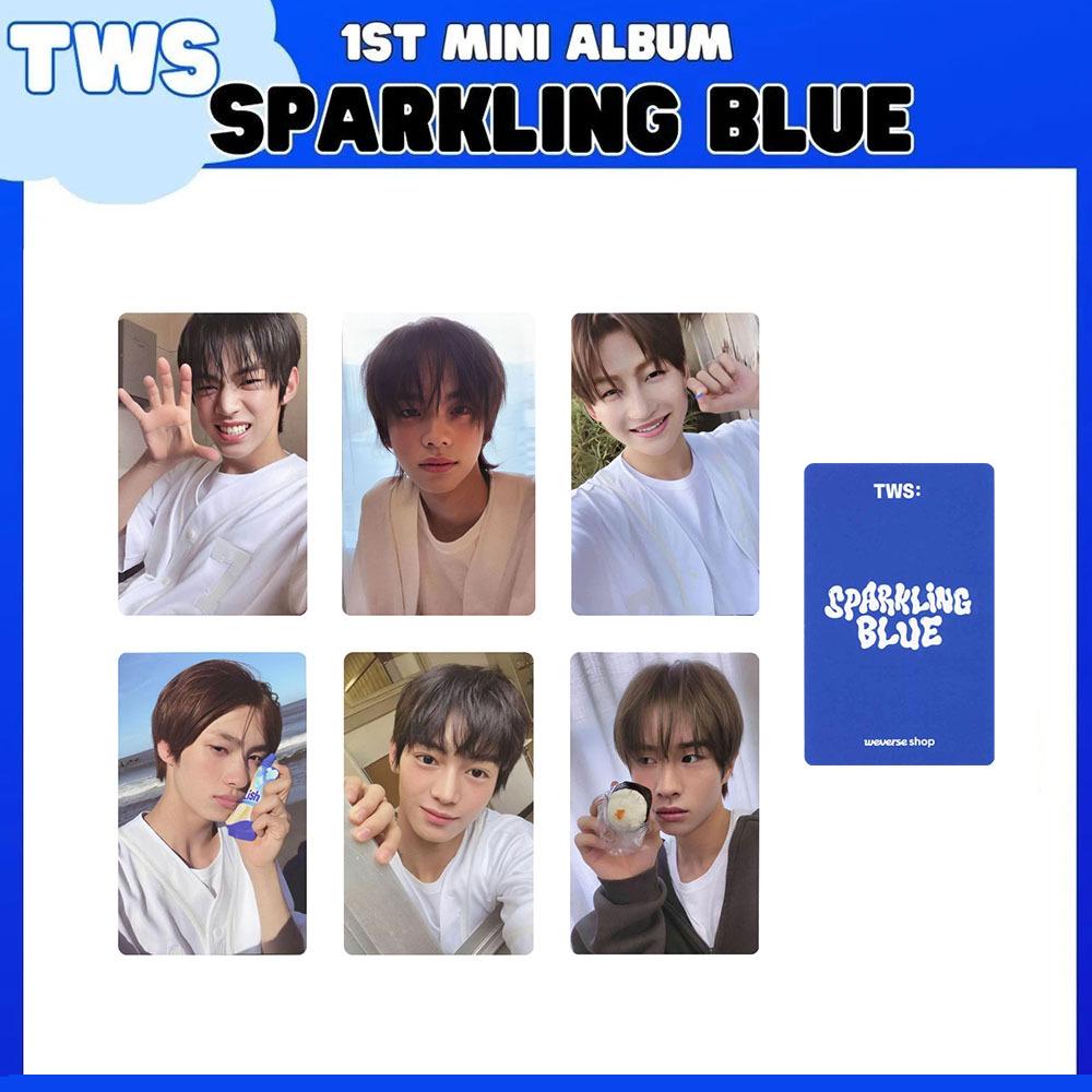 TWS Sparkling Blue Album Fotokarte - Zufällige SHINYU 42 Edition gray