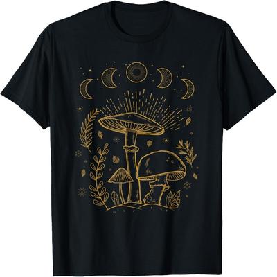 Goblincore Aesthetic Dark Academia Cottagecore Mushroom Short Sleeve T-Shirt