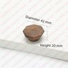 NAIERDI Solid Wood Cabinet Handles Modern Single Hole Wooden Pulls Octagon Round Knobs for Kitchen Cupboard Wardrobe Hardware