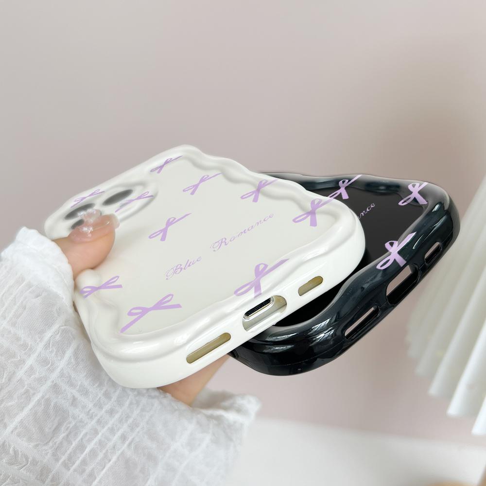 Cute Cartoon Pattern Cream Texture Casing Wavy Edge Soft Silicone Cover Phone Case for OPPO Reno Realme