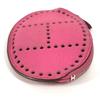 HERMES Evelyne logo Wallet Coin Compartment Zip Around coin purse Chevre pink