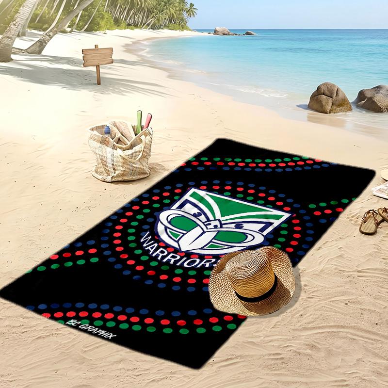 Asciugamano da Spiaggia Wigan Warriors Stampa Morbido Portatile Asciugatura Rapida?Asciugamano Asciutto Per Piscina Vacanza Estiva Sport all'Aperto