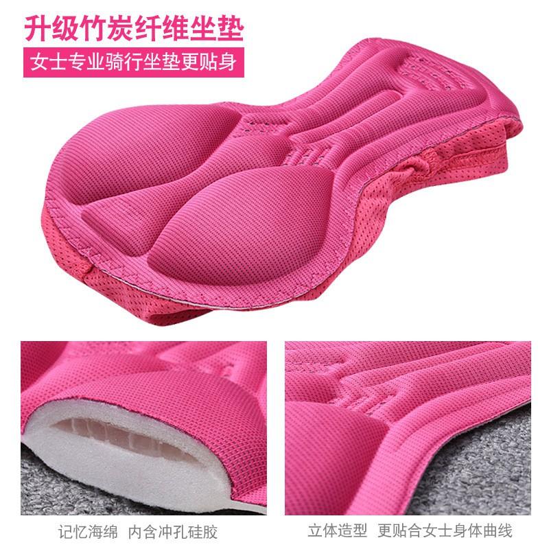 Womens Cycling Shorts With Gel Pad Road Bike Mountain Indoor Spin Class Breathable Comfort Fit
