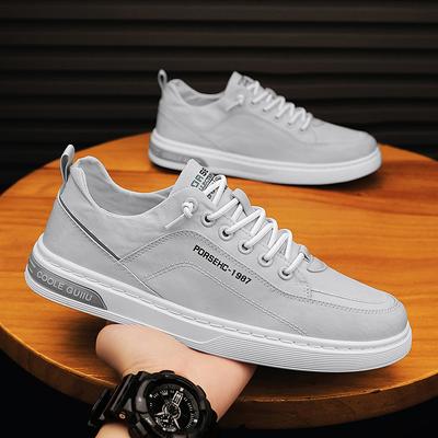 Męskie buty na lato oddychające nowy cienki styl modne sportowe i casualowe płócienne płaskie buty na jedną stopę do pracy modne buty