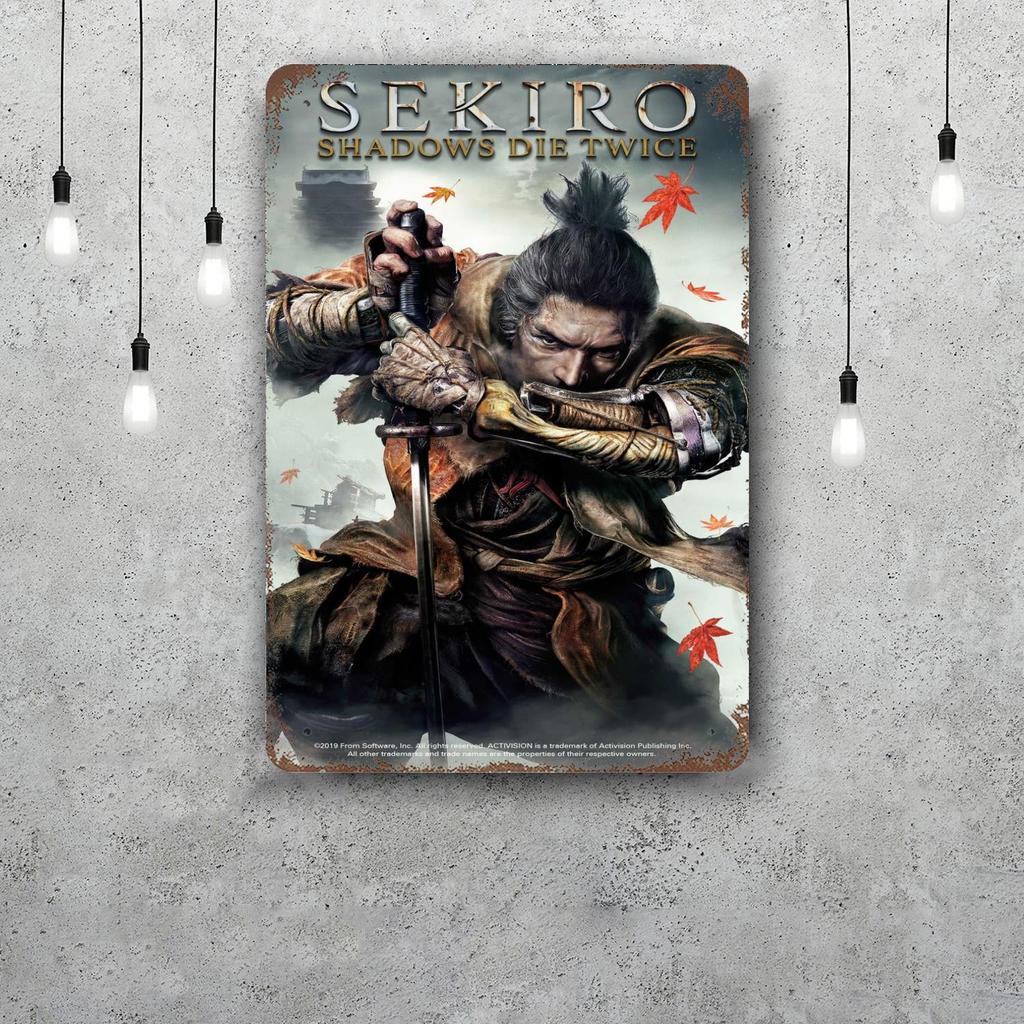 Sekiro Vintage Tin Sign Home Decor Wall Decor Art Wall Mural Room Decoration Decor Retro Metal Sign Plate Bar Posters