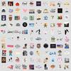 100 Cute Style Father's Day Graffiti Stickers Suitcase Water Cup Waterproof Decorative Stickers Children's DIY Stickers