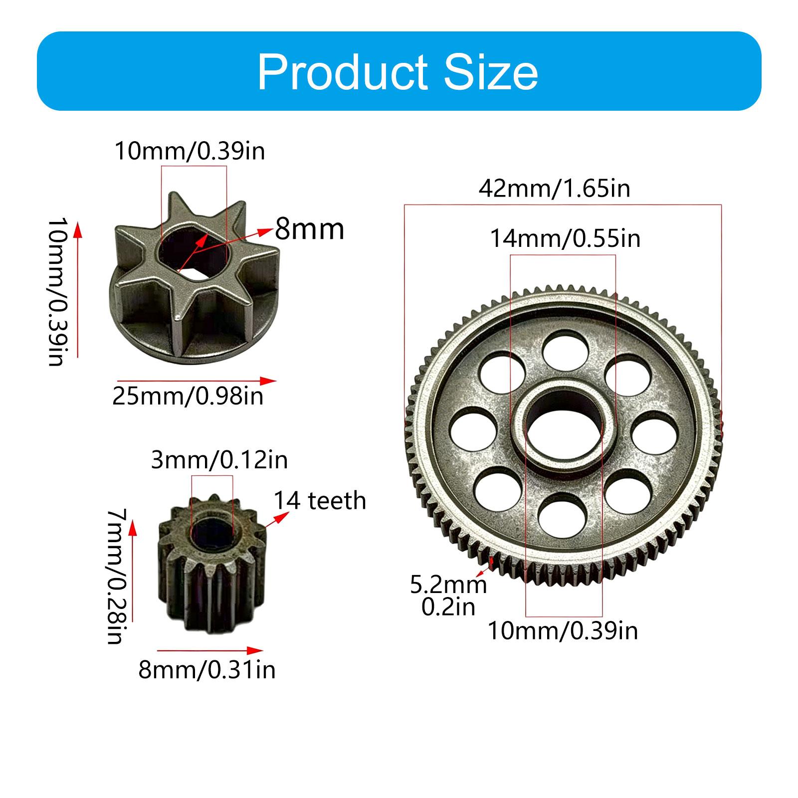 

3Pcs Electric Chainsaw Gear For Rechargeable Logging Sawing Small Chainsaw Battery Chainsaw Gear Set Gardening 1