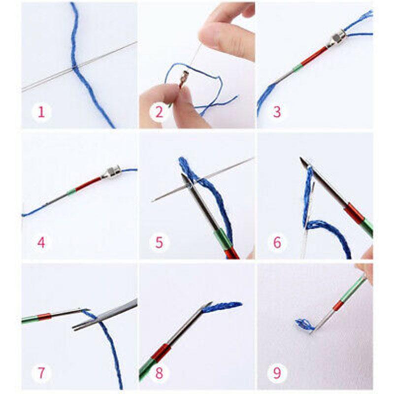 8pc/set Embroidery Pen Pin Knitting Sewing Crafts Tool Threader Punch Needle Kit 8pc/set Embroidery Pen Pin Knitting Sewing Crafts Tool Threader Punch Needle Kit