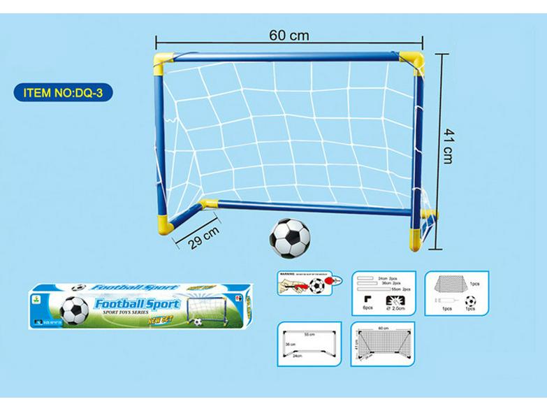 Portable Outdoor Sports Toy: Easy Assembly Large Plastic Football Goal Set