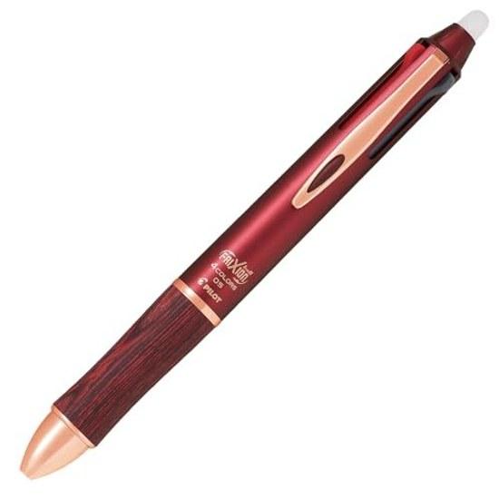 PILOT Multicolor Ballpoint Pen Friction Ball 4 Wood 0.5mm Bordeaux LKFB3SEFBO