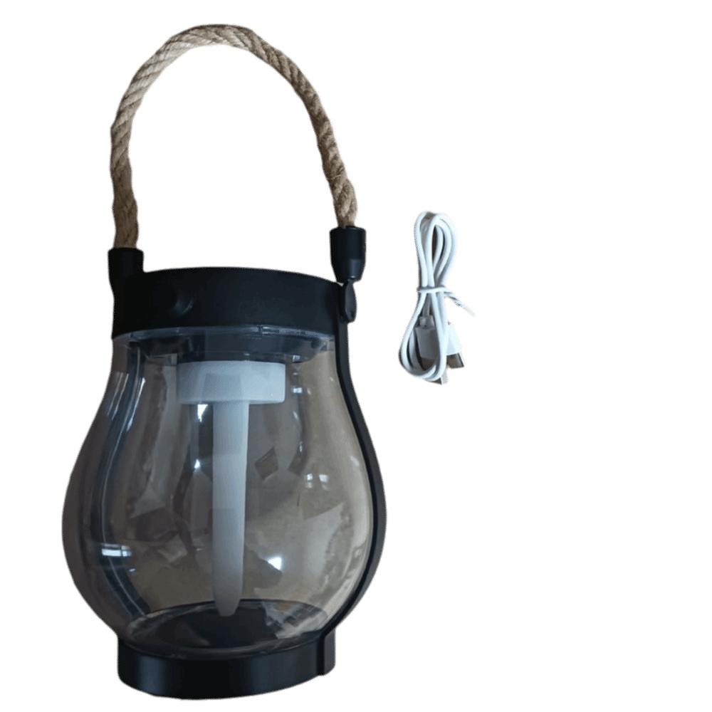 Flame Lights Camping Light USB Rechargeable Hanging Lantern Solar Powered Outdoor Lights  Camping