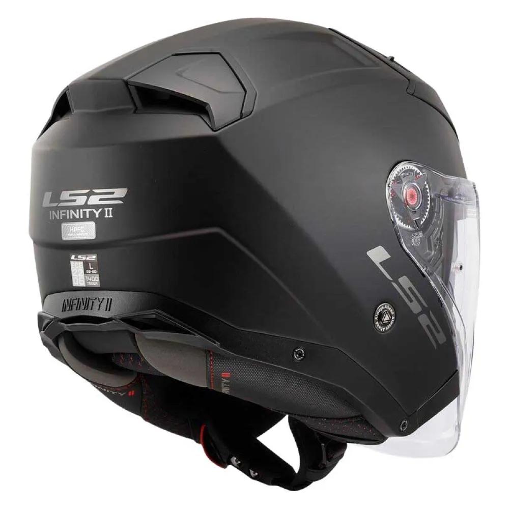 LS2 Open Face Helmet OF603 Infinity II With Intercom 4X UCS