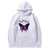 2025 Creative Butterfly Sweater Autumn and Winter Simple Long Sleeve Hooded Men's and Women's Couples Hoodie