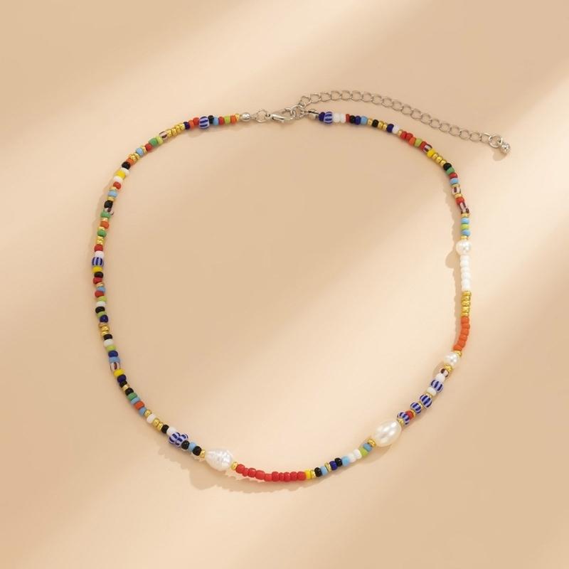 Multilayer Beaded Necklace Adjustable Length Necklace Beads Bracelet Fashion Jewelry Elegant Necklace for Stylish Outfit