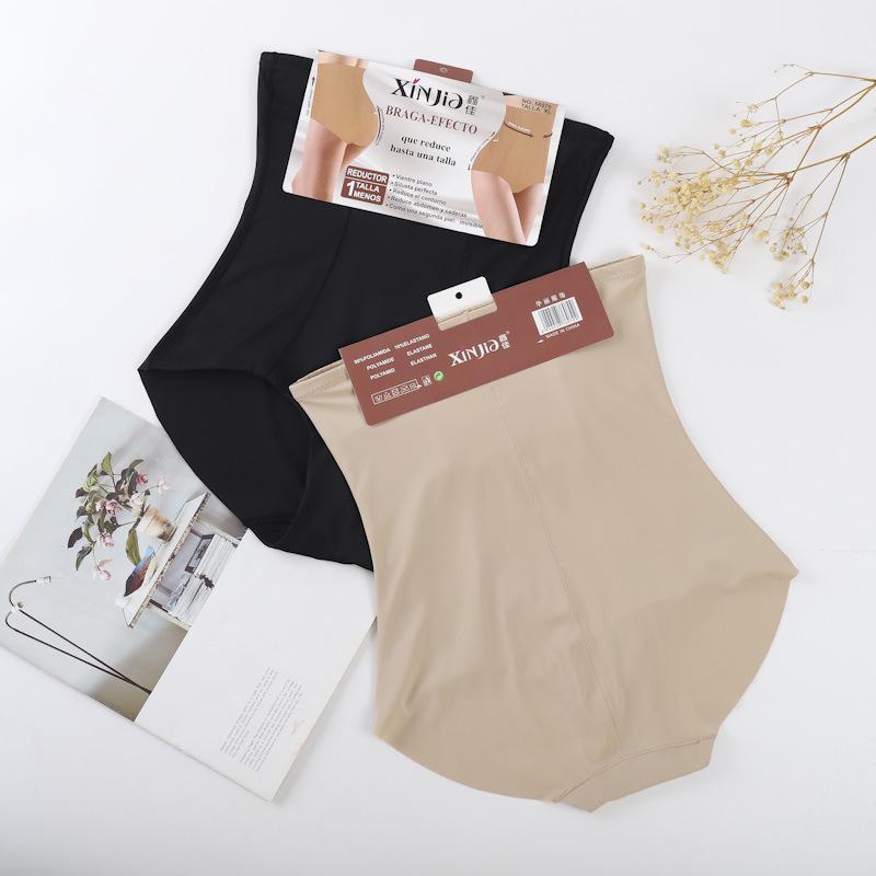 Xin Jia Seamless Butt-Lifting High-Waisted Body Shaping Pants for Women, Ice Silk Abdomen Control (56070#).