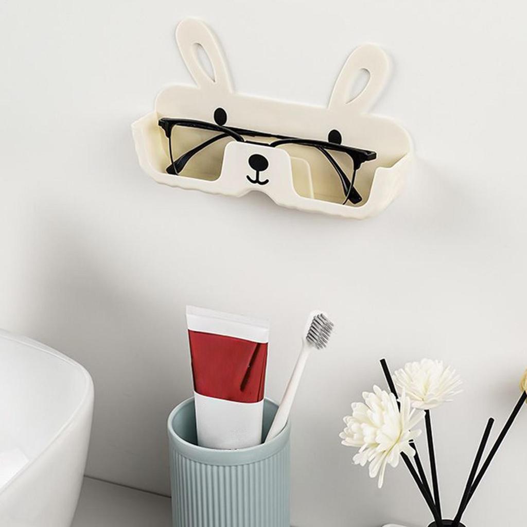 Sunglasses Organizer Wall Anti-Slip Glasses Organizer Hangable Rabbit-shaped Sunglass Rack For Bedroom Entryway Wardrobe Vanity