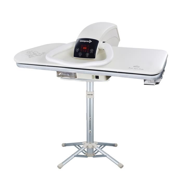 Support de presse télescopique - Speedypress - Réglable en hauteur - Robuste - Blanc - 60-80 cm
