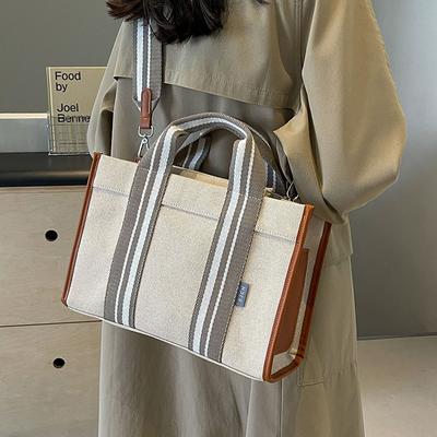 Canvas-Tasche Damen Tragetasche Große Kapazität Herbst und Winter Kann Crossbody Neue Vielseitige Schultertasche Handtasche