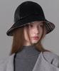 Hwaiteusaenjeu Purple Label Velvet Round Bucket Hat Liverpool Black