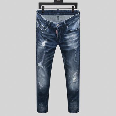 broken holes pocket jeans